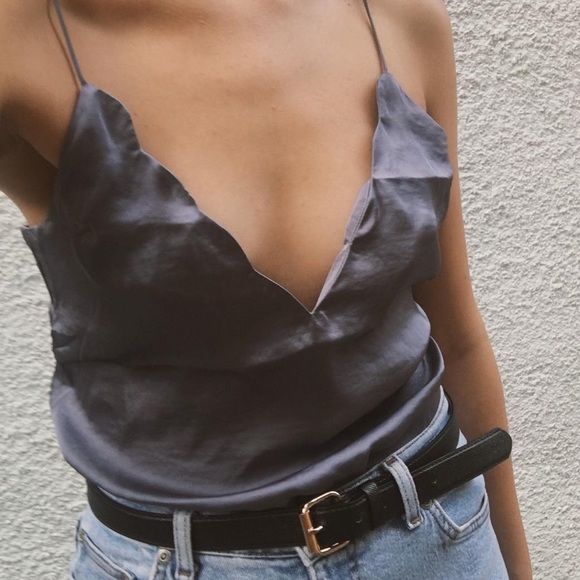 Free People Tops - Free people purple silk tank top